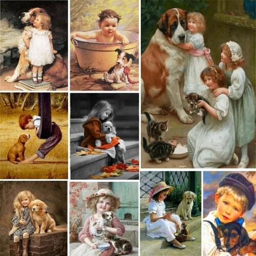 5D Diy Diamond Painting Angel Baby Full Square Round Cross Stitch Picture Rhinestone Decoration Diamond Mosaic Embroidery Angel