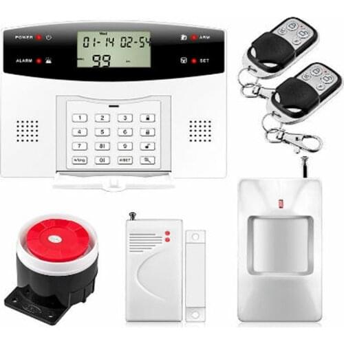 Russian French Spanish Portuguese Italian Polish Czech Voice Wireless Wire GSM SMS Home Security Alarm Intercom System