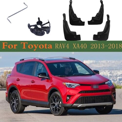 Car Mudflap Fender Mud Guard Splash Flaps Mudguards Accessories For Toyota RAV4 RAV 4 XA40 40 4th 2018~2013 2017 2016 2015 2014