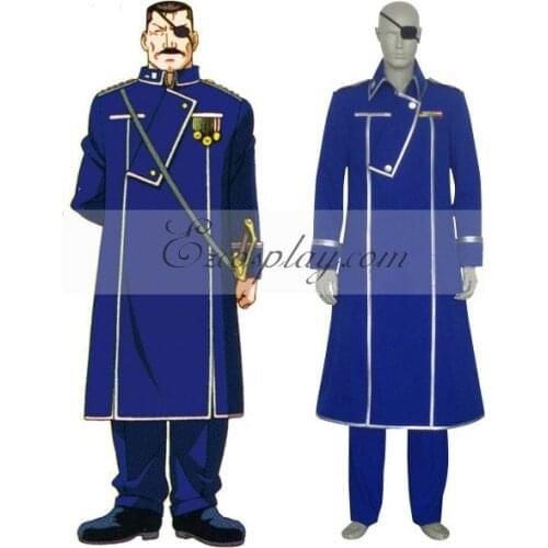 Fullmetal Alchemist King Bradley Cosplay Costume E001
