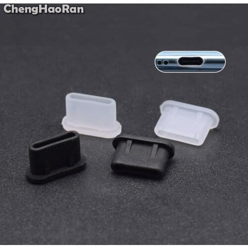 ChengHaoRan 5pc Type-C Dust Plug USB Charging Port Protector Silicone Cover for Samsung S10 S9 S8 Huawei P10 P20 P30 Smart Phone