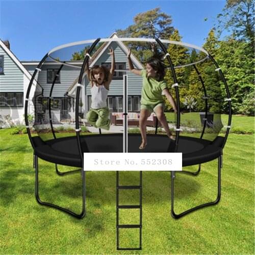 Childrens Trampoline 4.27m, With Black Protective Net, Safety Net Indoor And Outdoor Fitness Equipment, Protective Net MX1208