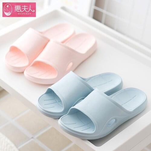 EVA Slippers Female Lovers Home Soft Bottom Antiskid Bath Bathroom Home Slipper Man House Slippers Slippers Women
