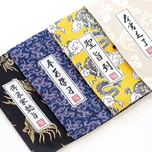 1pc 4 Color Chinese Palace Imperial Edict Style Canvas Pencil Case Pen Box Pencil Bag Storage Stationery School Supply Kids Gift