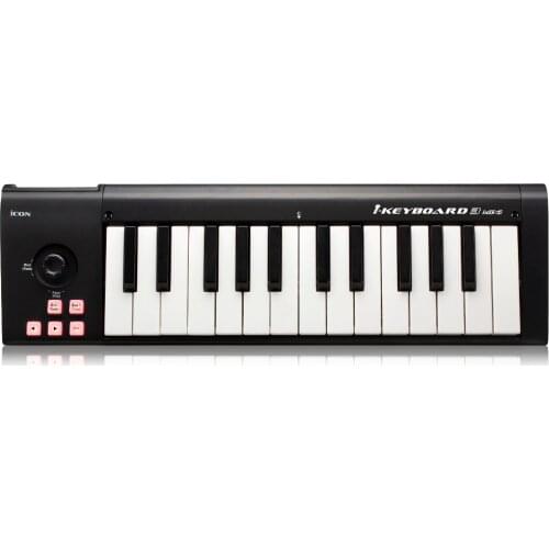 ICON iKeyboard 3mini 25-key velocity-sensitive piano-style keys USB MIDI controller arranger keyboard