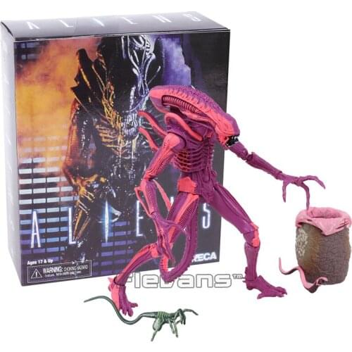NECA ALIENS Red Alien with Chestburster & Facehugger Action Figure Collectible Model Toy