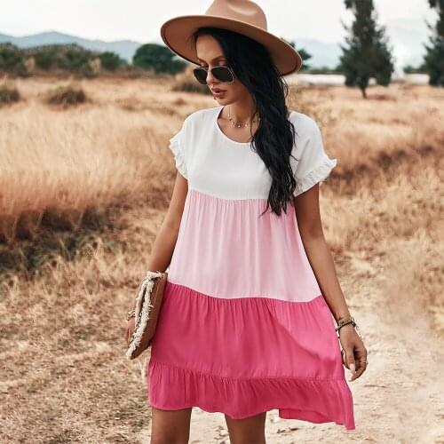 JASTIE Colored Summer Dresses