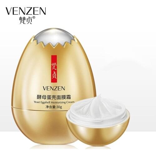 VENZEN Egg mask Yeast Eggshell Mask Cream Yeast Shell Hydrating Moisturizing Veil Cream Sleep Mask Cream