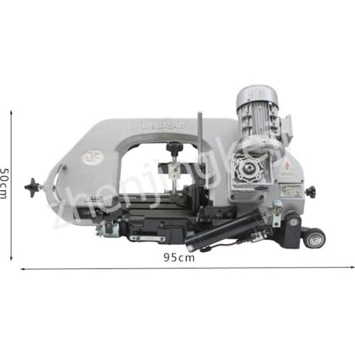 110V-220V Multi-function Metal Band Saw Machine Woodworking Band Saw Machine Vertical Horizontal Stainless Steel Cutting Machine