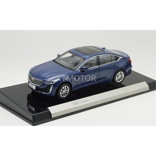New 1/18 For Cadillac CT5 2021 Metal Diecast Model Car Kids Toys gift Collection Display Ornaments Blue