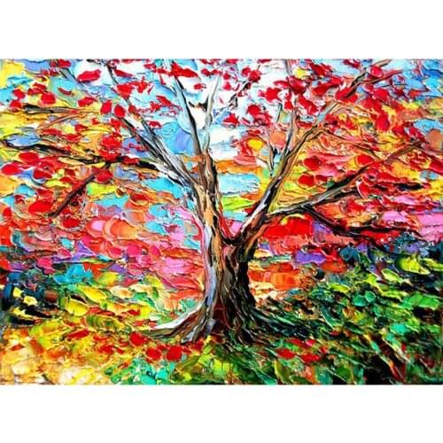 New Full 5D Diy Square/Round Daimond Paintings Beautiful tree 3D Diamond Painting Rhinestones Paintings Embroidery gift l808
