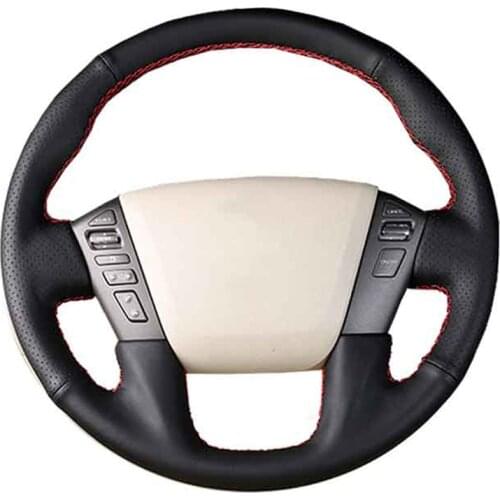 DIY Customize Braiding Cover For Car Steering Wheel For Nissan Patrol Infiniti QX56 QX80 Original Steering Wheel Braid