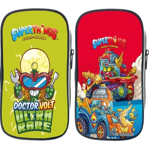 Students Super Zings Series7 Pen Bag Boys Girls Kids Cartoon Anime Pencil Box Children Superzings Stationery Storage Pencil Case