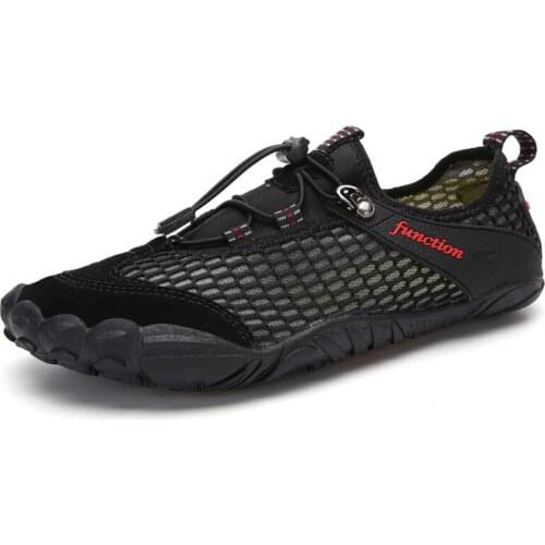 Outdoor Hiking Trekking Shoes Breathable Lightweight Soft Upstream Socks Slippers Mesh Upper Vamp Non-slip Beach Aqua Shoes Men