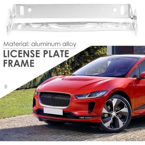 Adjustable Tilt Car Bracket Kit License Plate Sufficient Enduring Ruggedness Aluminum Number Plate Mount Holder