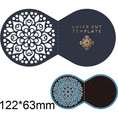 Cutting Dies Creative Hollow Template New for Decoration Scrapbooking Stencil Paper Craft Album Template 122*63mm