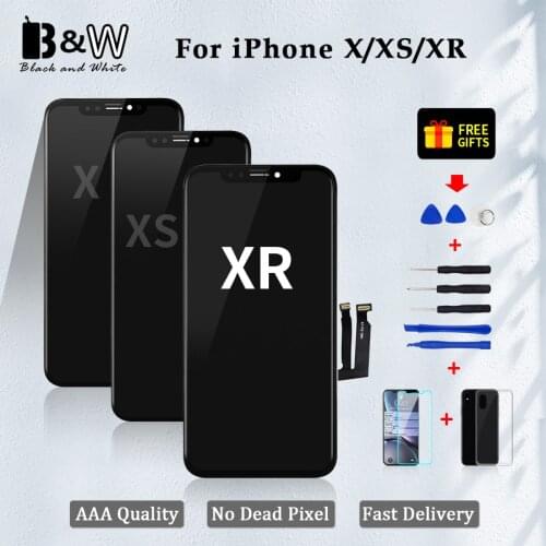 10PCS OLED For iPhone X XR XS Max Full LCD Assembly with 3D Touch Replacement OLED Display LCD Digitizer Module Free DHL Ship