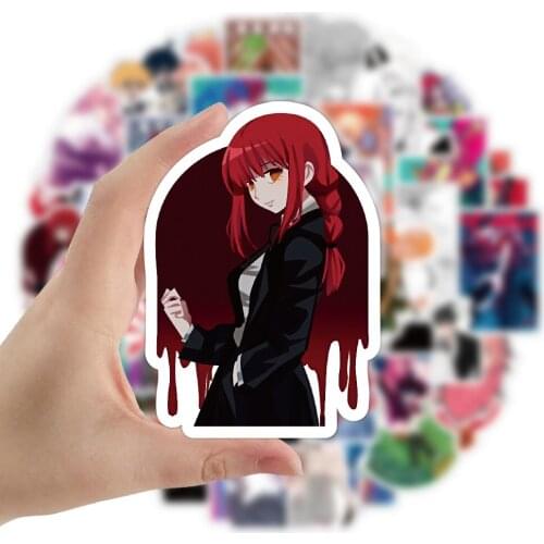 10/50PCS Classic Anime Chainsaw Man Stickers Graffiti Cartoon Motorcycle Travel Luggage Guitar Skateboard Waterproof Sticker