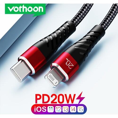Vothoon USB Type C Cable for Xiaomi Redmi Note 7 Mi 9 Fast Charging Data Sync USB C Cable for Samsung Galaxy S10 S9 Oneplus 5 6T