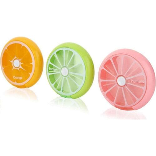 Weekly Rotating Pill Box Case Splitter Tablet Storage Organizer Medicine 7 Day Pill Container For Travel