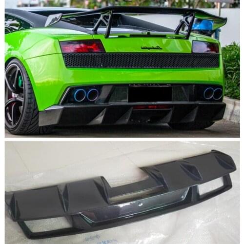 High quality Carbon Fiber Rear Bumper Diffuser Protector Cover Fits For Lamborghini Gallardo LP550 LP560 LP570