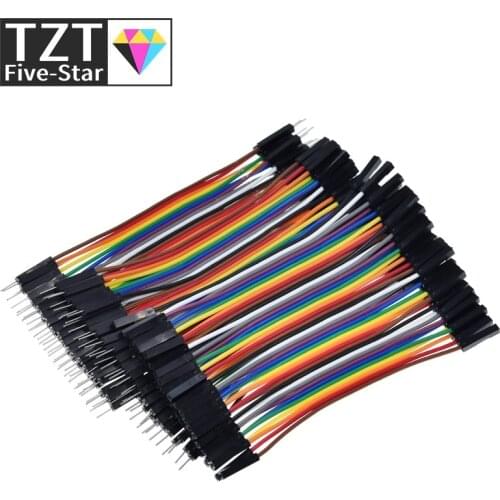 TZT 400pcs Jumper Wire Dupont Cable line 3P-3P 2.54mm Male to Male , Male to Female , Female to Female 10cm For Arduino
