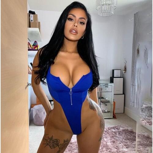 2021 Spring Summer Rompers Women Jumpsuits Fashion Solid Zipper Sleeveless Sexy Skinny Women Rompers Bodysuits