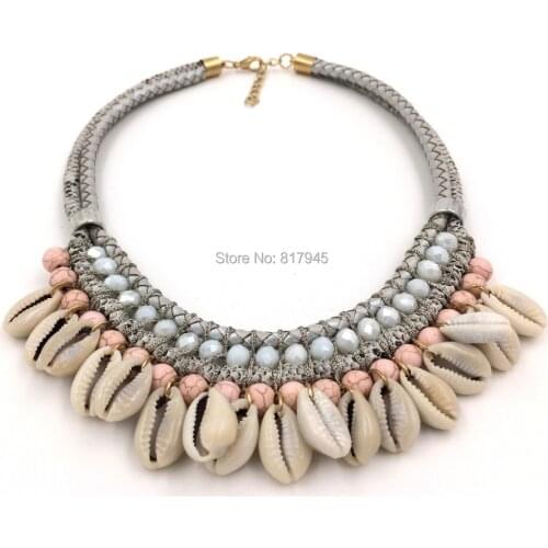 Wholesale 2016 new fashion jewelry hand make necklace wholesale Boho style collier femme statement Necklace