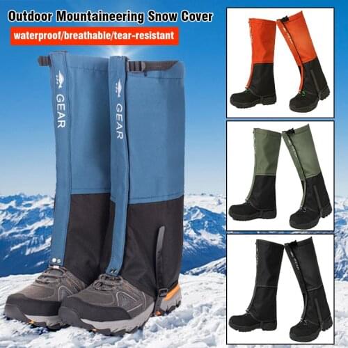 1Pair Winter Waterproof Outdoor Hiking Snow Gaiters Desert Boots Sleeve Cycling Legging Cover