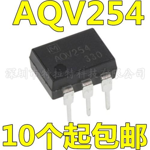 10pcs/lot Brand New & Original AQV254 Solid-State Relay SOP6 Photoelectric Coupler