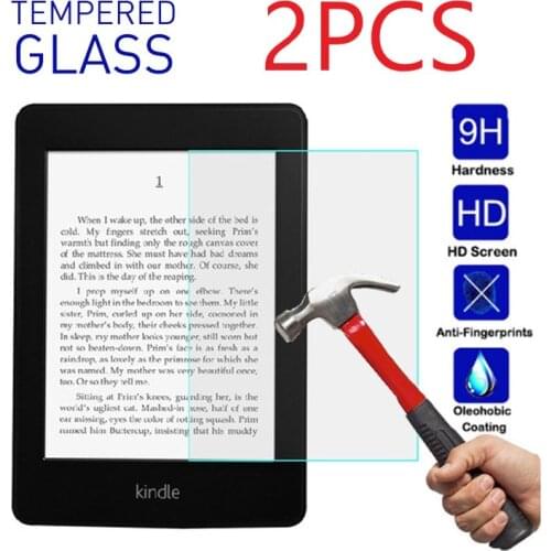 2PCS HD Tempered Glass For Kindle Paperwhite 4 2018 6inch New Kindle 2019 10th Gen Screen Protector Film Guard For Paperwhite123
