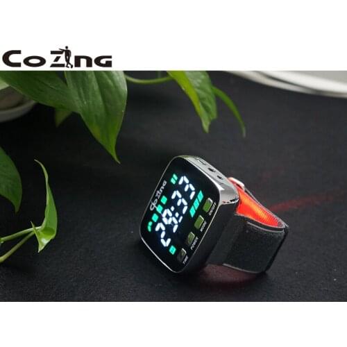 2021 The Newest 650nm Laser Therapy Wrist Low Frequency Diabetes Hypertension Cholesterol Treatment Diode LLLT Watch Laser Thera