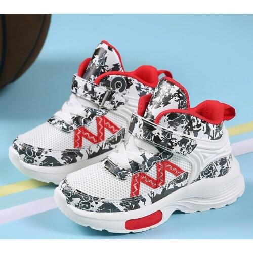 Boys Men Basketball Shoes 2019 New Spring Kids Sneaker Outdoor Big Kids Non-slip Sports Shoes Footwear Shoes Basket Sport