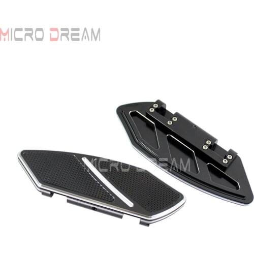 Black Motorcycle Driver Passenger Floorboards Highway Footrest Footpeg Pad For Harley Touring Road Glide Softail Fat Boy 84-15