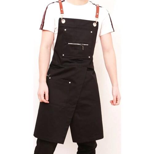 Apron Korean fashion personalized custom LOGO barber tea shop coffee shop uniforms flower shop men and women restaurant