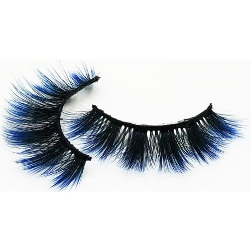Flash girl newest E16 19 Styles 1 pairs colorful top quality 3D Mink Eyelash custom Private Label