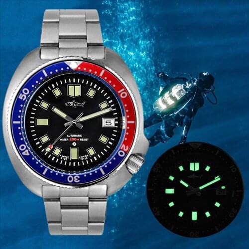 HEIMDALLR Mechanical Watch Men NH35 Automatic Watch Sapphire Crystal Diver Watches 200m C3 Luminous Men Wristwatch 2020 Luxury
