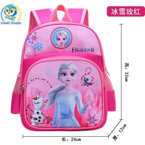 Disney Cartoon Princess Frozen Boy Girl Baby Kindergarten Nursery School bag Bagpack Teenager Canvas Kids Student Backpacks