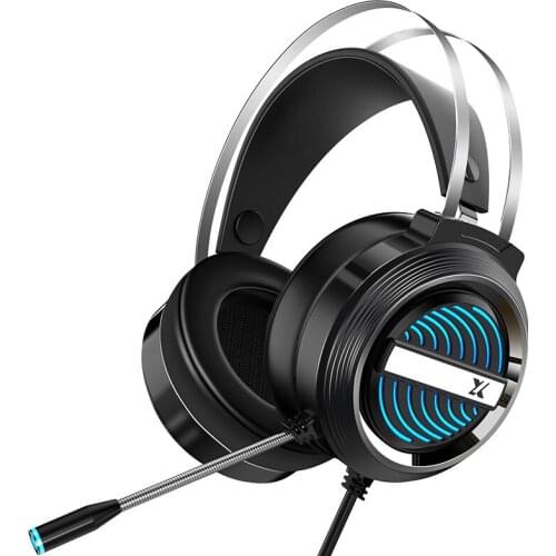 Head on computer Gaming headphone with microphone video Gaming headset headset headset with 7.1 channel wired headset