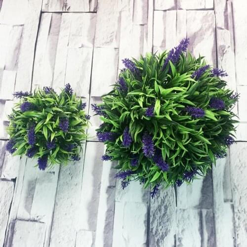 20/25cm Artificial Plastic Lavender Flower Ball Garden Wedding Ceremony Decoration Artificial Flower Ball Party Decoration