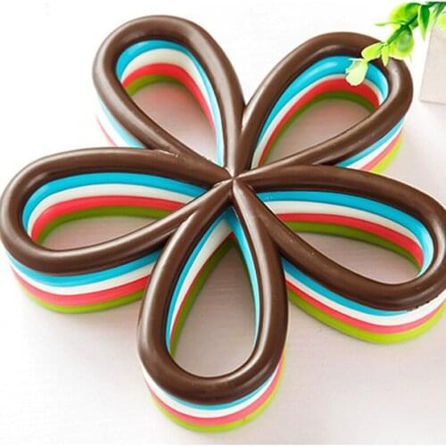 Insulation Coaster Pads Kitchen Table Bowl Mats Anti-Hot Insulation Pad Plum Flower Shape Heat Resistant Placemat Dining Table