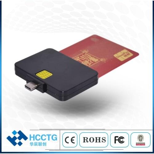 Type C USB Contact IC Mobile Card Reader With Free SDK DCR32