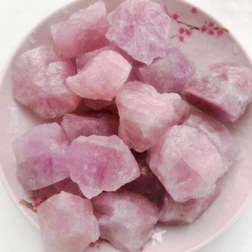 100g Natural Pink Ore Crystal Raw Rock Mineral Stone Repair Healing Reiki Home Decoration Crafts Ornament Collection Gift