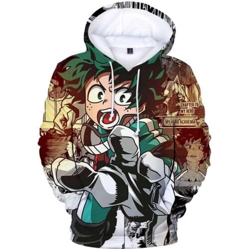 New Arrival My Hero Academia Anime Print Men Hoodies Winter Oversized Women Hoodie Fashion My Hero Academia Cool Sweatshirts Top