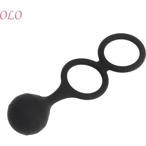 OLO Penis Enlargement Stretcher Ball Stretching Steel Ball Delay Ejaculation Penis Extender Stretcher Sex Toys