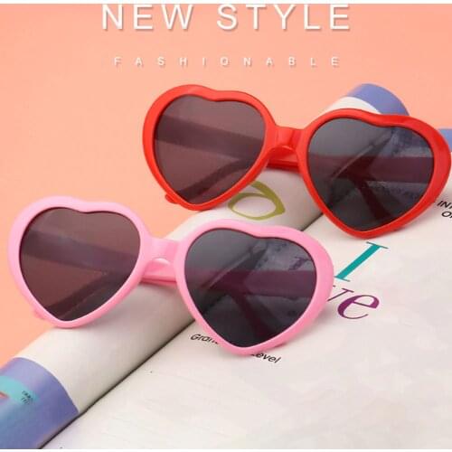 Heart Shape Frame Diffraction Glasses Fire-work Refraction Party Wedding Eye-wear