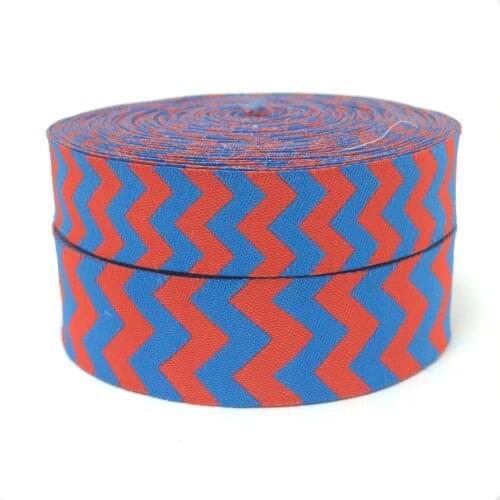 Wholesale 7/8" 22mm and 5/8" 10yards/sets Polyester Woven Jacquard Ribbon Colorful geometric wave lace/Wave ribbon KT2015060204