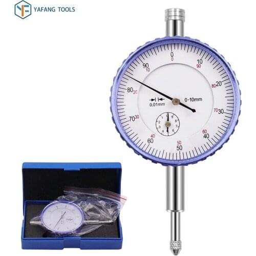 0-10mm Accurate Dial Gauge Dial Indicator High Precision 0.01mm Measuring Instrument Hand Tool