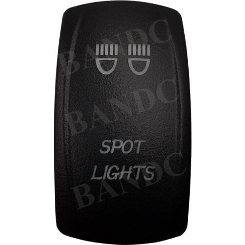 Cover Cap Only! SPOT LIGHTS Laser Etched Rocker Switch Backlit Cover Cap for Car Boat RV UTV Camper ARB, Auto Accessories