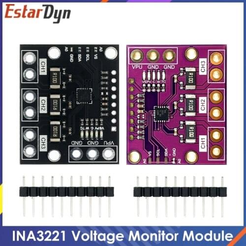 INA3221 Triple-Channel Module, High-Side Measurement, Shunt and Bus Voltage Monitor with I 2C- and SMBUS-Compatible Interface